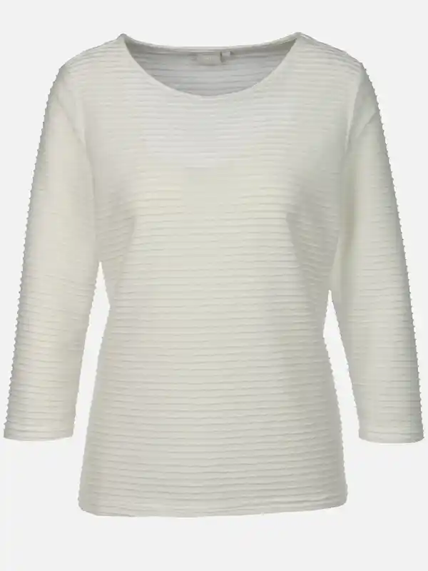Bild 1 von Damen Strukturshirt mit 3/4 Arm Weiß