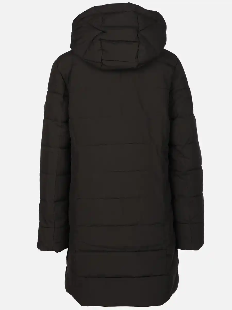 Bild 2 von Damen Steppmantel mit Kaputze Schwarz
