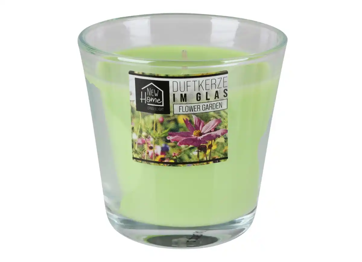 Bild 1 von Duftkerze im Glas 7,5x7,5cm 25 Stunden Brenndauer Flower Garden