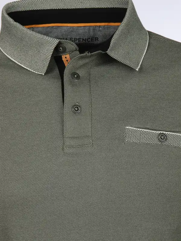 Bild 3 von Herren Poloshirt mit Brusttasche Oliv