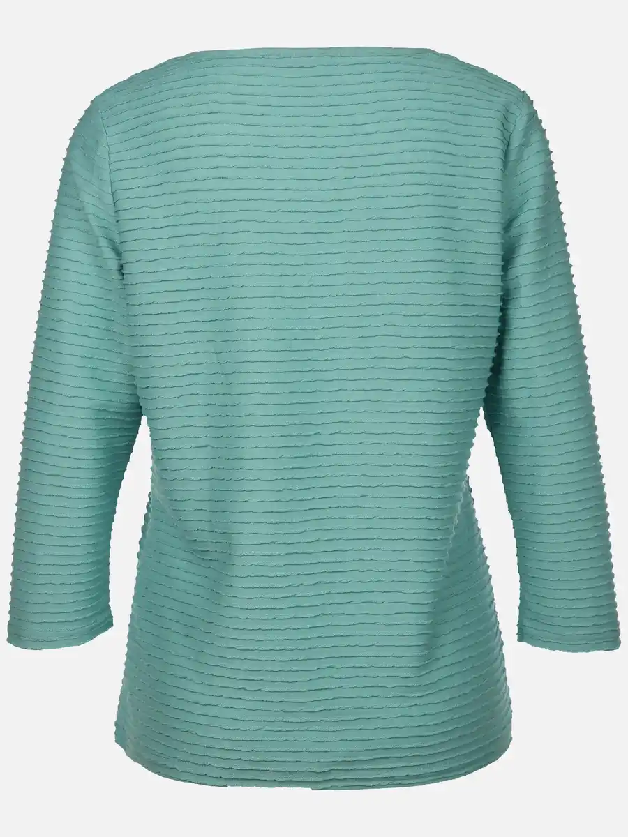 Bild 2 von Damen Struktur Shirt mit 3/4 Arm Blau