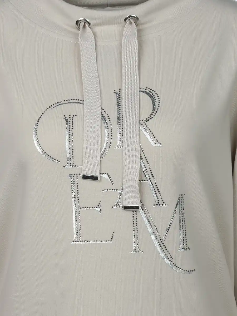 Bild 3 von Damen Sweatshirt mit Applikation Weiß