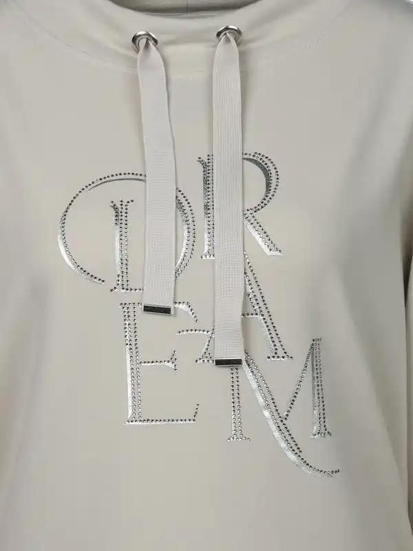 Bild 3 von Damen Sweatshirt mit Applikation Weiß