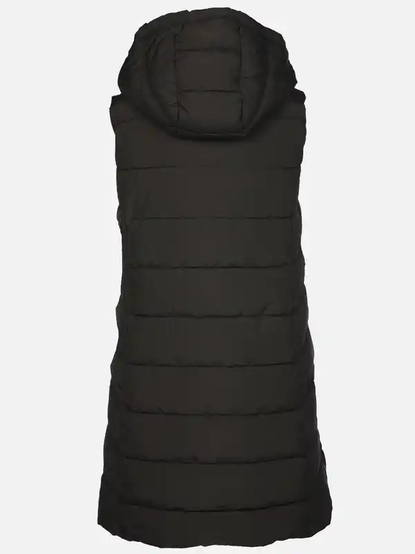 Bild 2 von Damen Steppweste in langer Form Schwarz