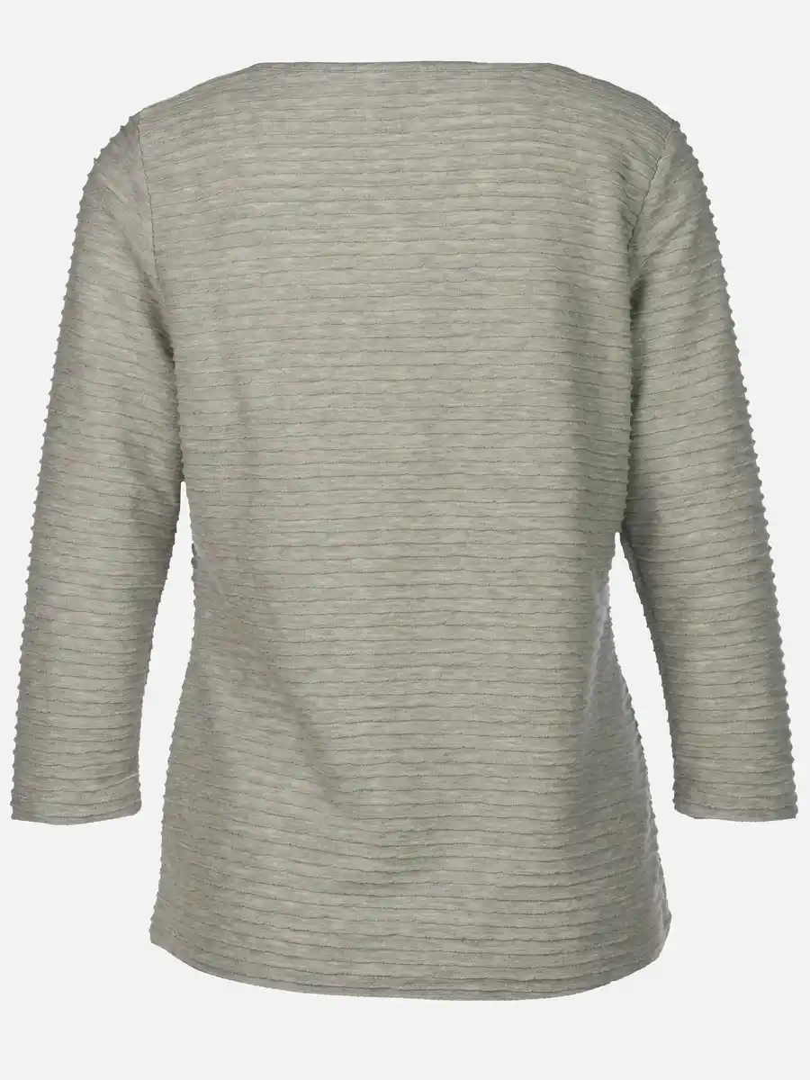 Bild 2 von Damen Struktur Shirt mit 3/4 Arm Grau