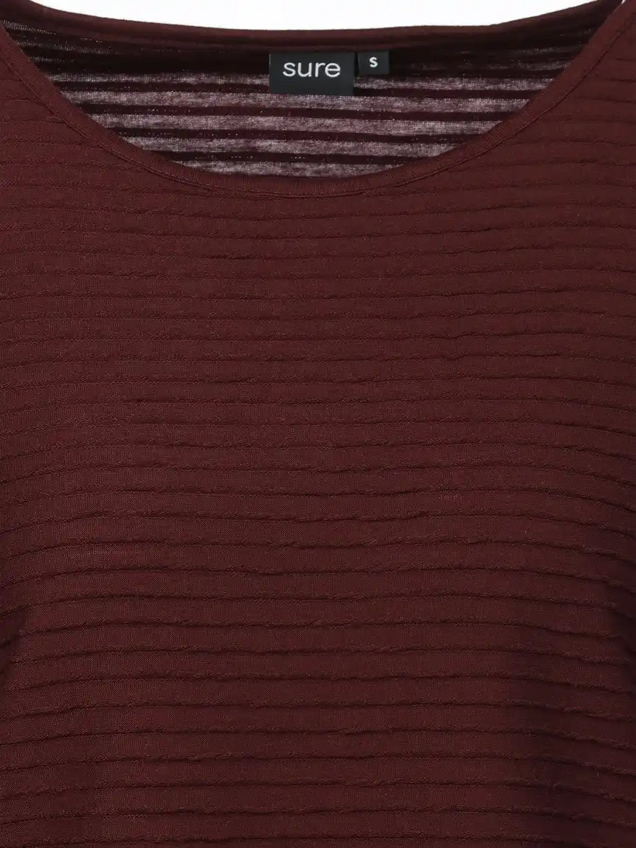 Bild 3 von Damen Struktur Shirt mit 3/4 Arm Lila