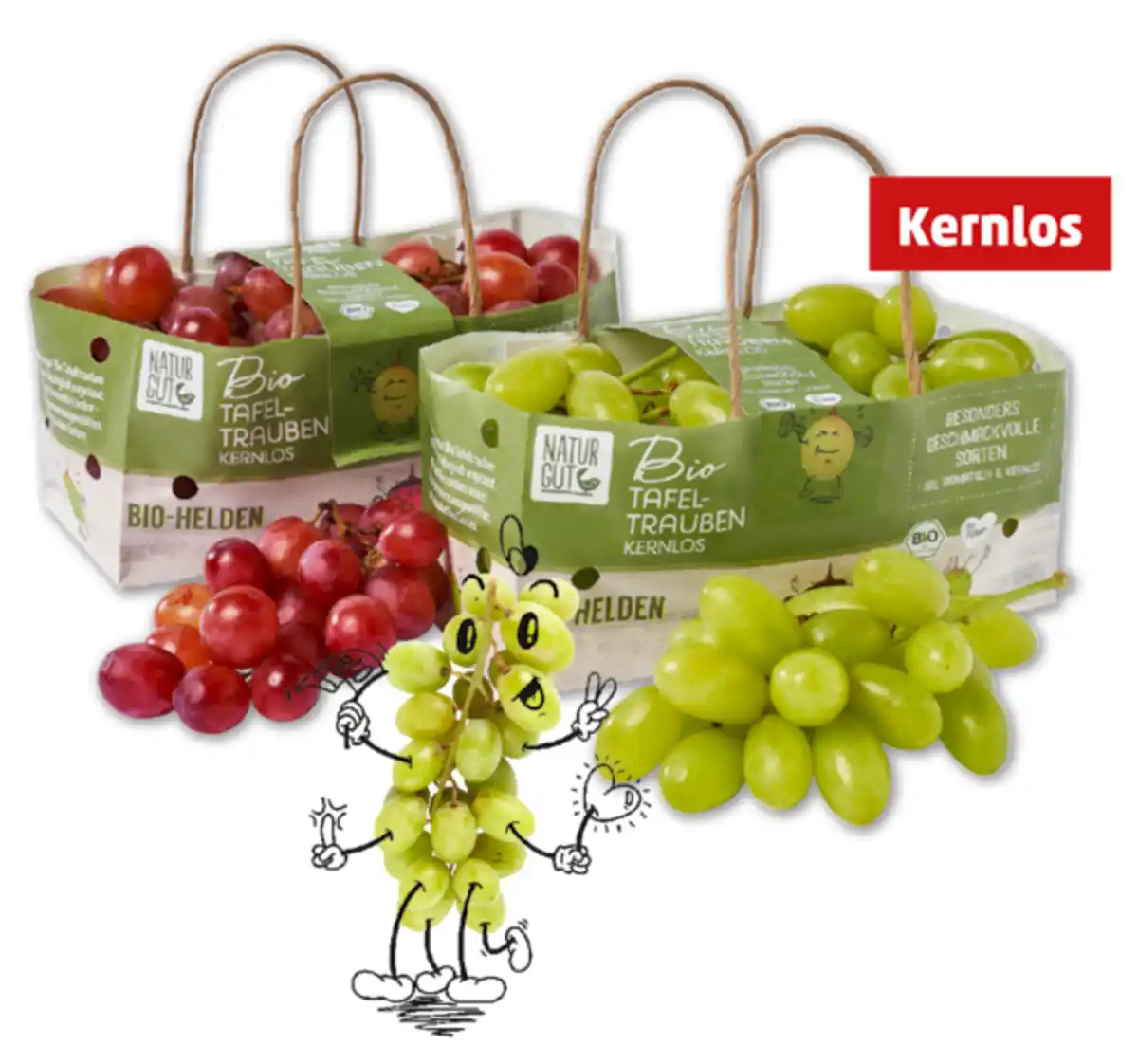 Bild 1 von NATURGUT Kernlose Bio-Tafeltrauben