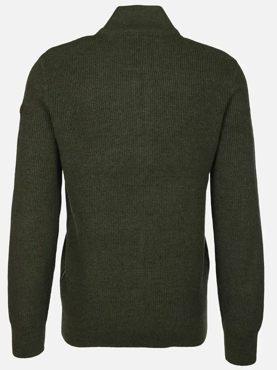 Bild 2 von Herren Strickcardigan mit Reißverschluss Oliv