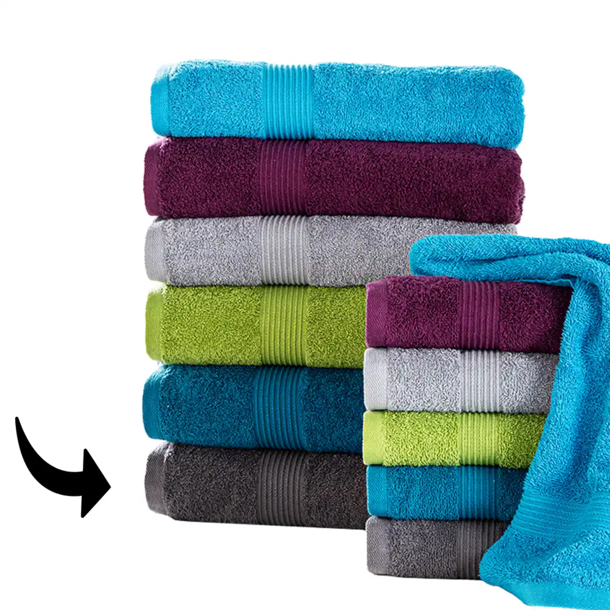 Bild 1 von Frottierwaren "Kapstadt" Duschtuch - ca. 70 x 140 cm