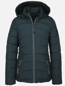 Damen Steppjacke mit abnehmbarer Kapuze Türkis