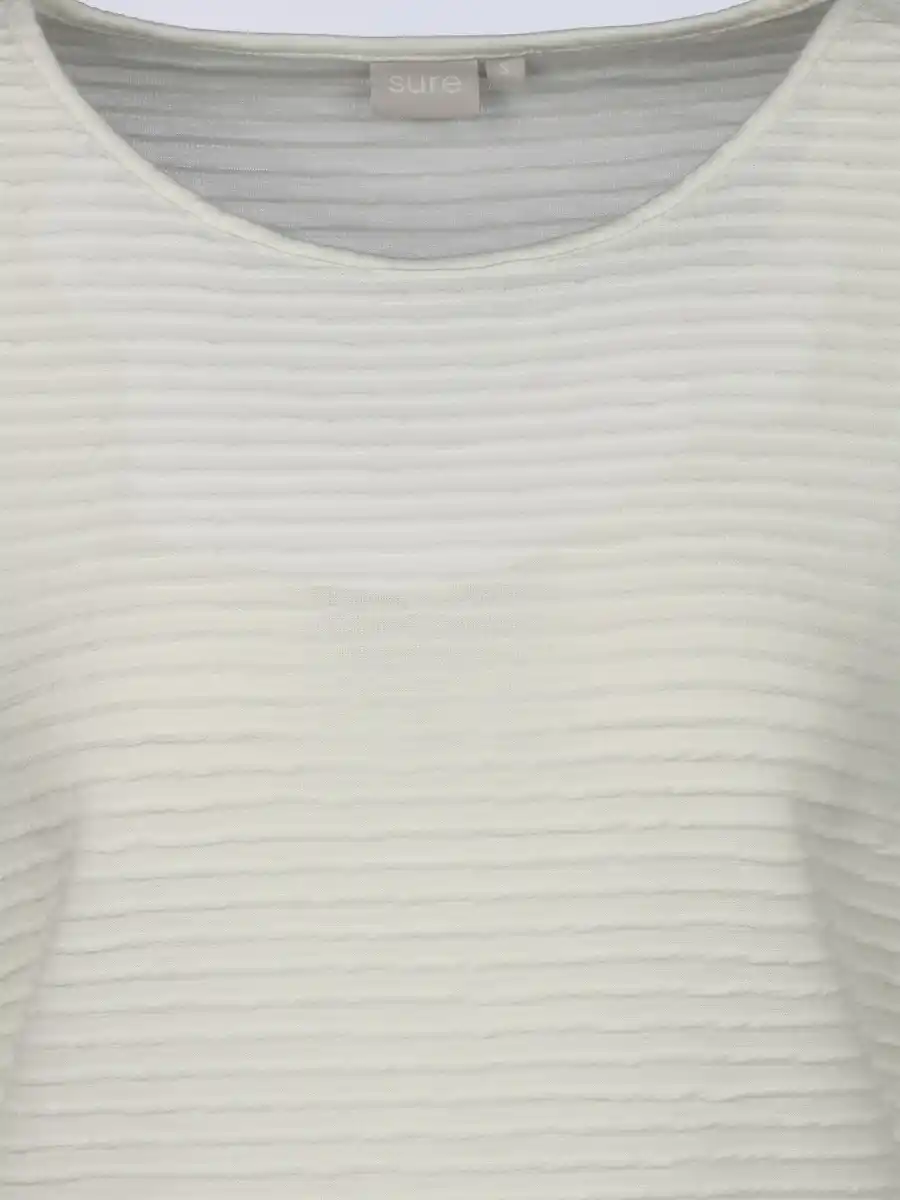 Bild 3 von Damen Strukturshirt mit 3/4 Arm Weiß