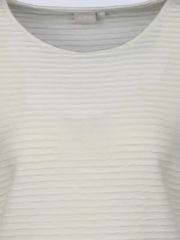 Bild 3 von Damen Strukturshirt mit 3/4 Arm Weiß