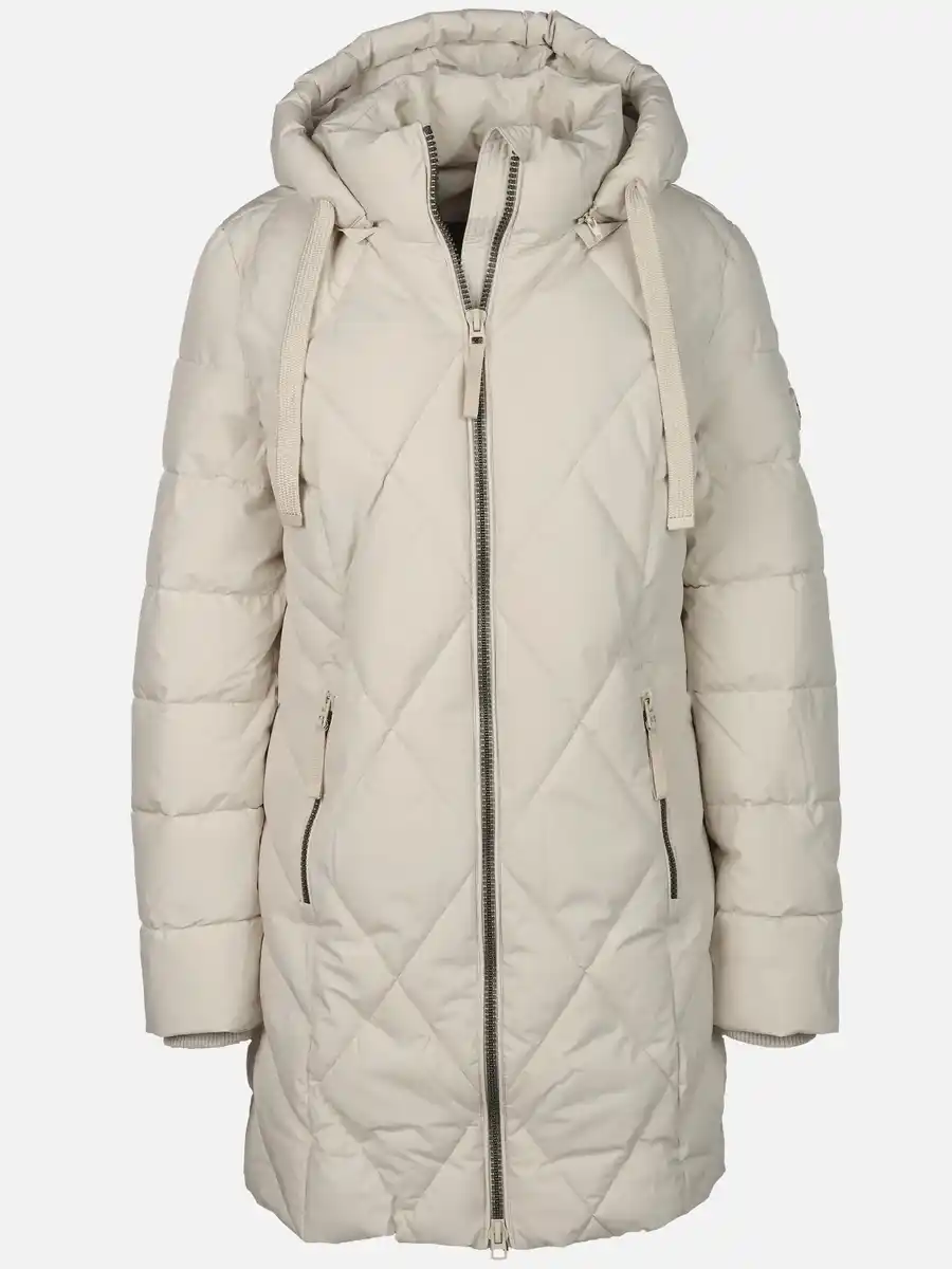 Bild 1 von Damen Steppmantel mit Kaputze Beige