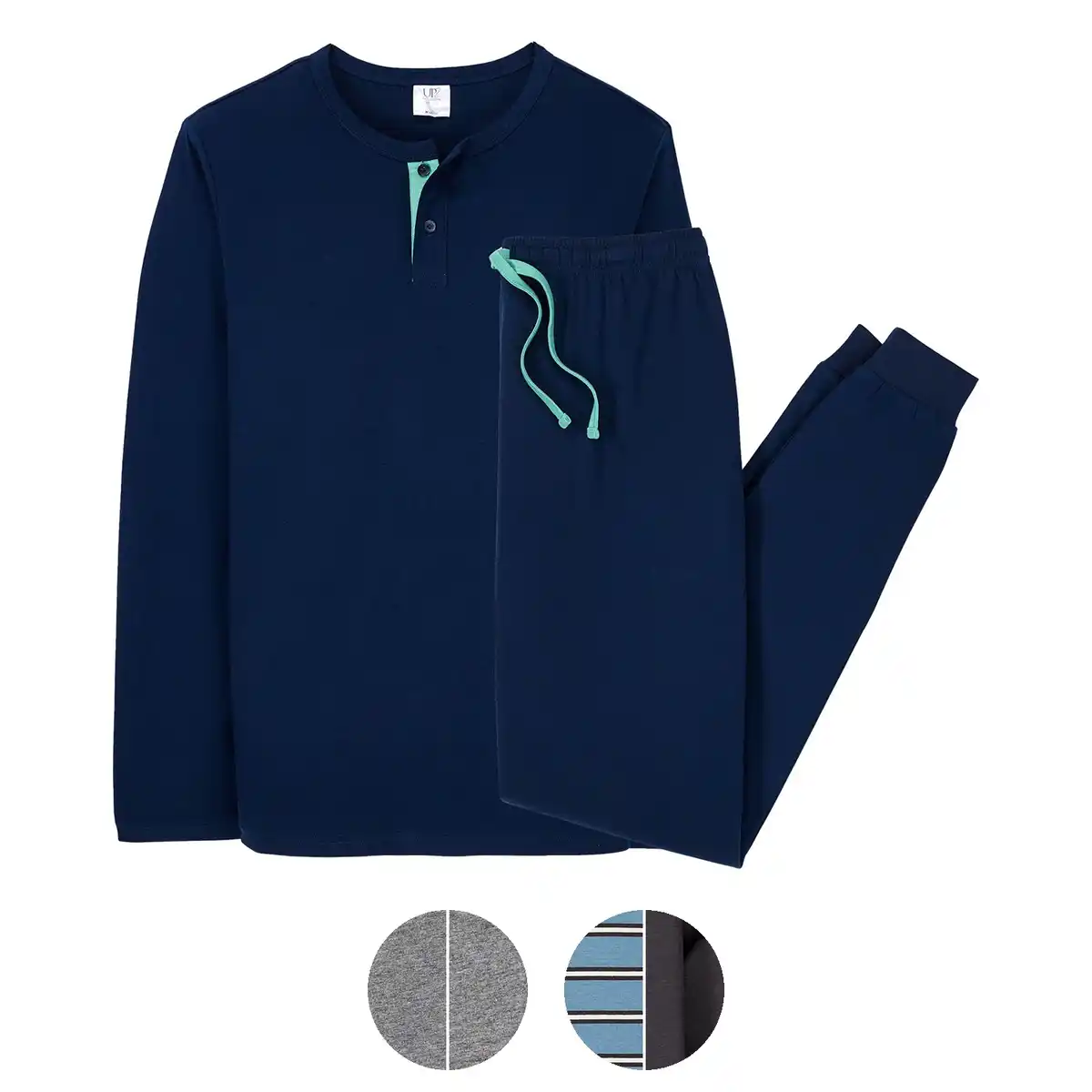 Bild 1 von UP2FASHION MEN Herren Single Jersey Pyjama