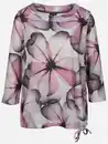 Bild 1 von Damen Flauschshirt mit Blumenprint Rot