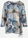 Bild 1 von Damen Flauschshirt mit Blumenprint Blau