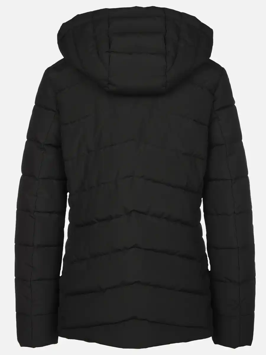 Bild 2 von Damen Steppjacke mit abnehmbarer Kapuze Schwarz