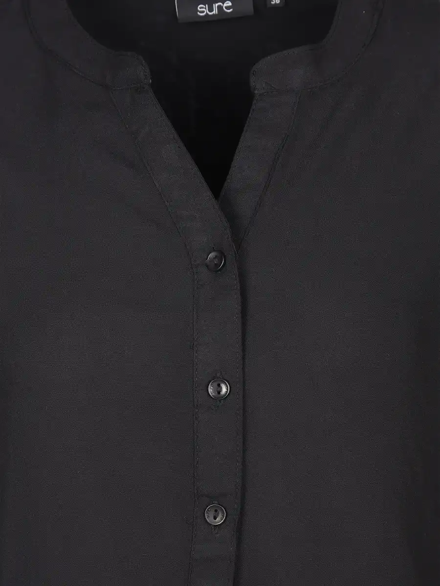 Bild 3 von Damen Schlupfbluse unifarben Schwarz