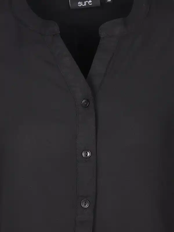 Bild 3 von Damen Schlupfbluse unifarben Schwarz