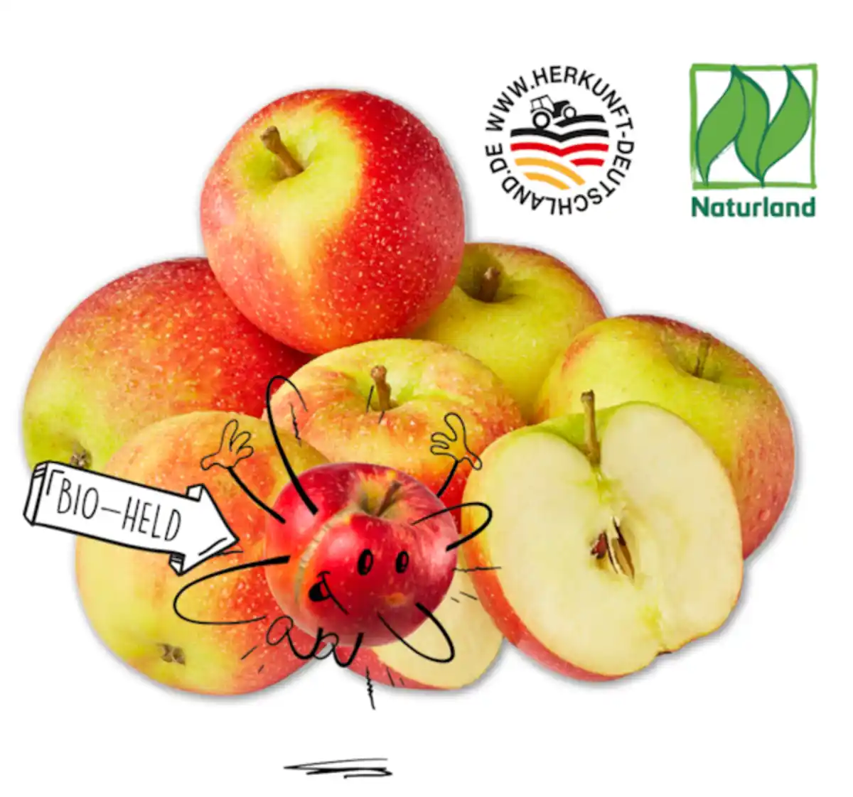 Bild 1 von NATURGUT Deutsche Bio-Äpfel*