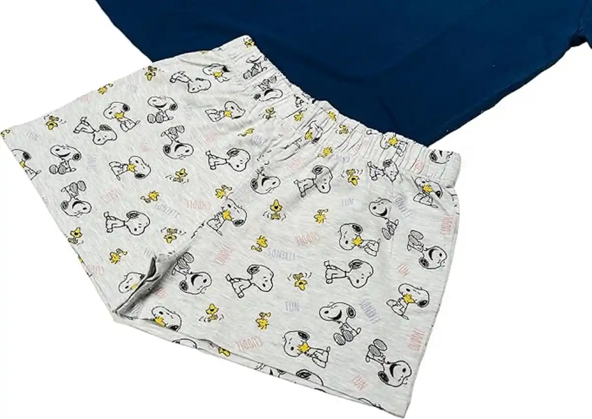 Bild 3 von Snoopy Damen Pyjama Set – Baumwolle, Tanktop & Shorts L