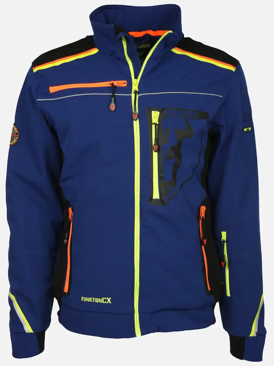 Bild 1 von Herren Softshelljacke mit Neondetails Blau