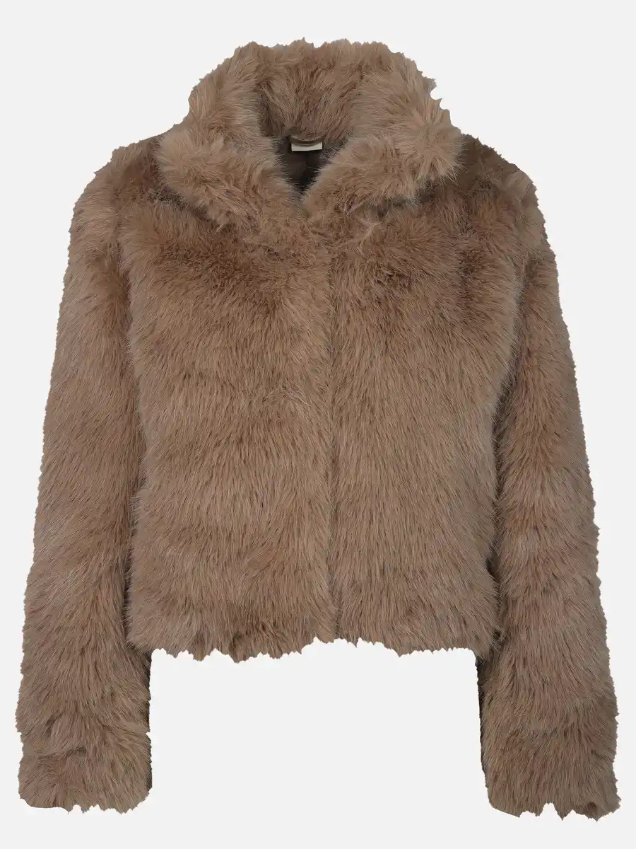 Bild 1 von Damen Jacke mit Kunstfell Braun