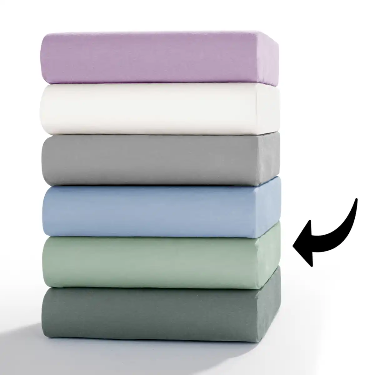 Bild 3 von Mako-Fein-Jersey-Spannbetttuch - ca. 180 - 200 x 200 cm