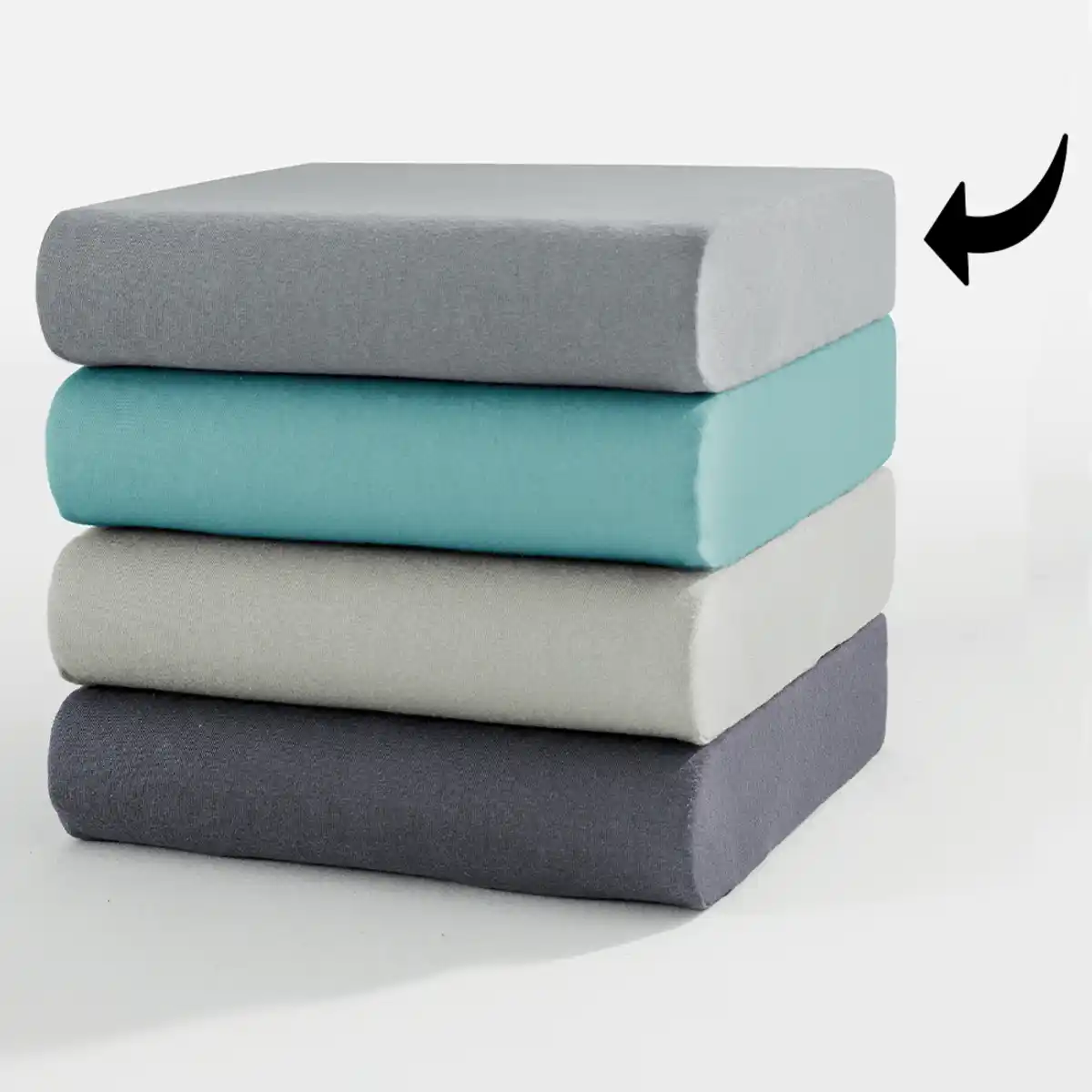 Bild 1 von Jersey-Boxspringbett-Spannbetttuch - ca. 180 - 200 x 200 - 220 cm