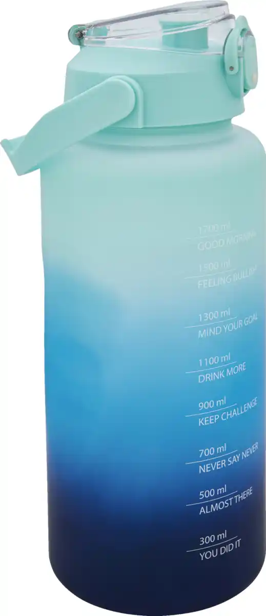 Bild 1 von IDEENWELT Sporttrinkflasche 2L grün-blau-schwarz