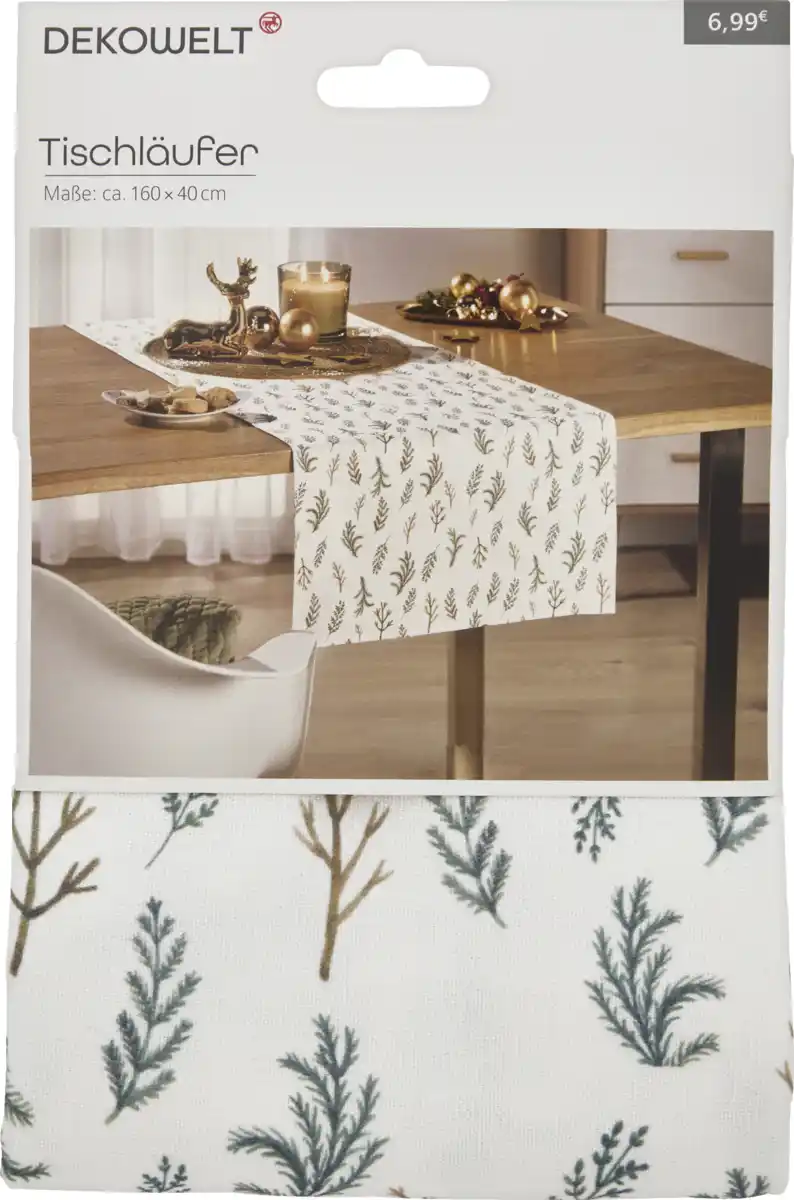 Bild 1 von IDEENWELT TISCHLÄUFER FLIEDER/ MINT 40X160