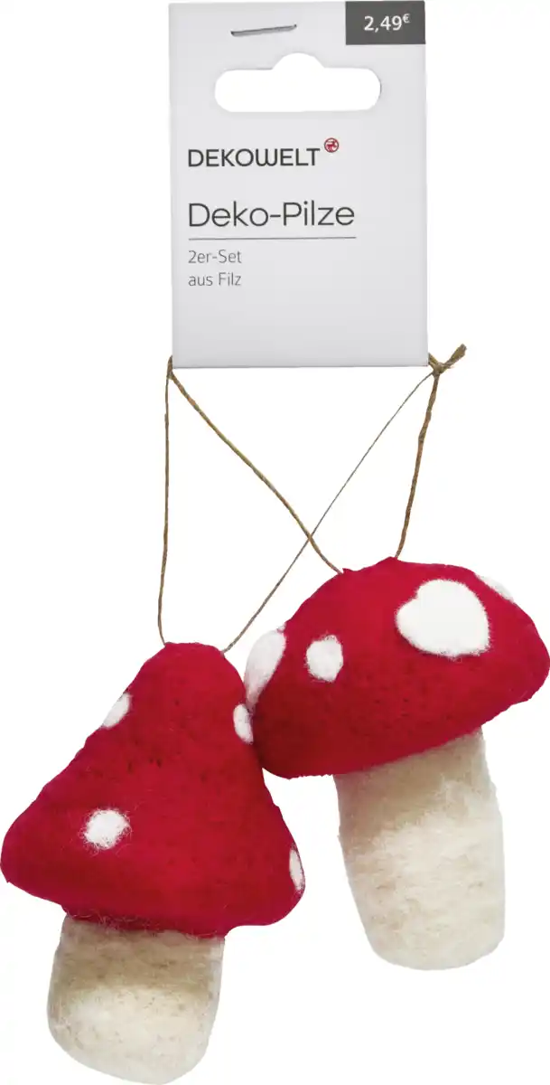 Bild 1 von IDEENWELT Filz Pilze 2er Set