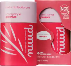 nuud Deo Stick Rosemary & Geranium, 45 g