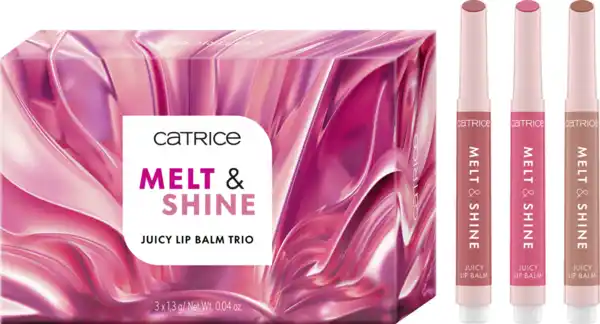 Bild 1 von Catrice Melt & Shine Juicy Lip Balm Trio 01 Drippin' In Shine, 3,9 g 3 x 1,3 g