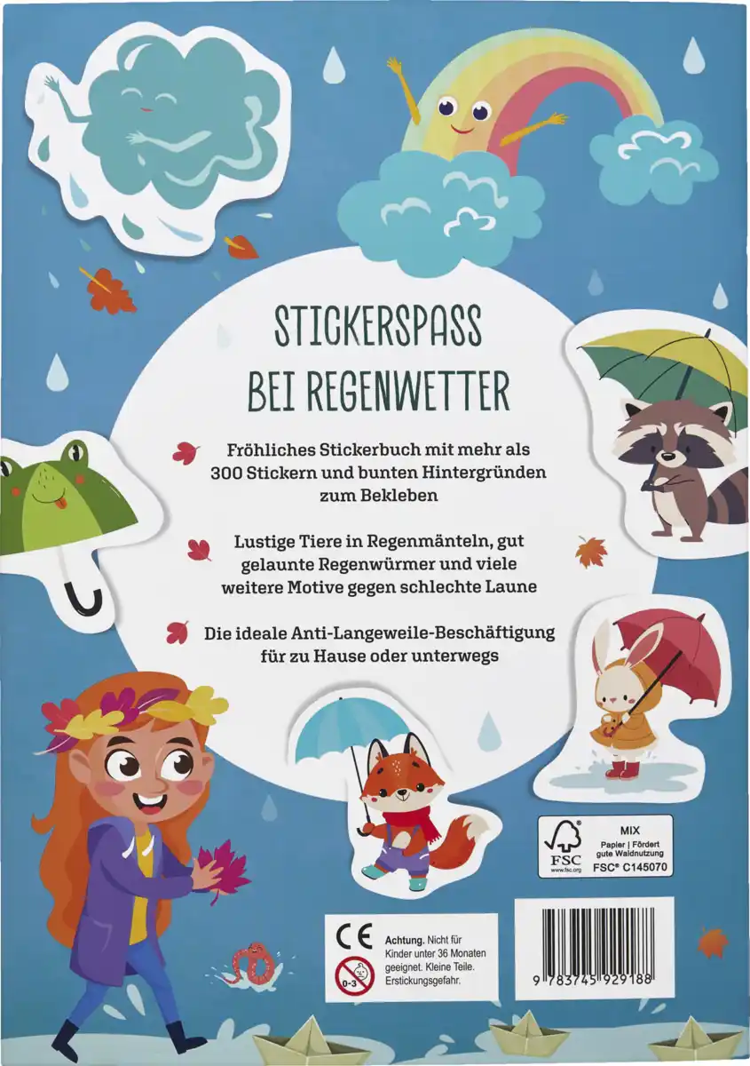 Bild 2 von IDEENWELT Stickerbuch Fröhliche Regentage