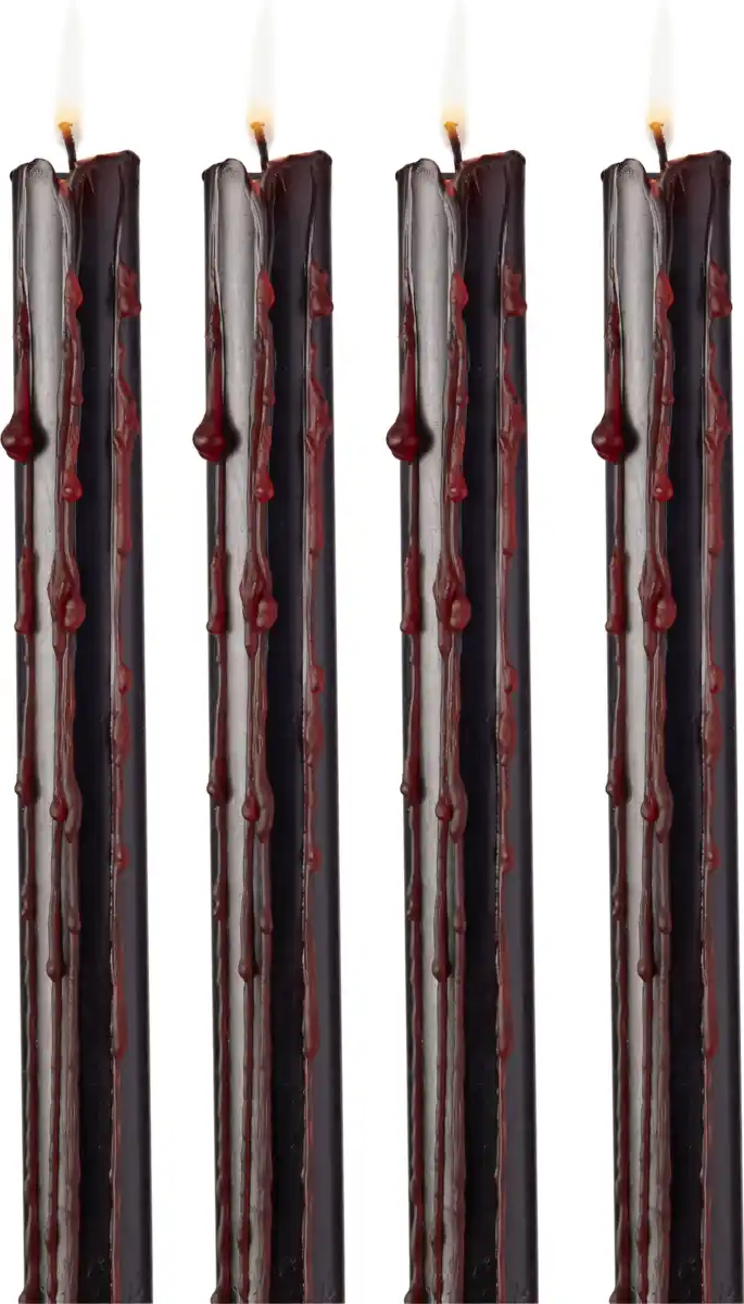 Bild 2 von IDEENWELT Blutende Stabkerzen 4er-Set