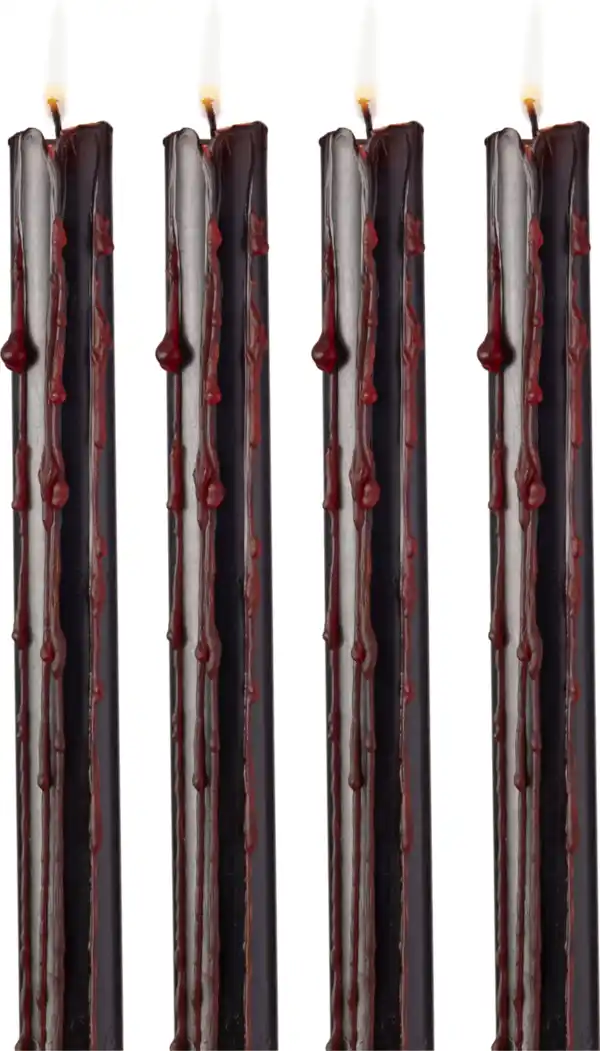 Bild 2 von IDEENWELT Blutende Stabkerzen 4er-Set