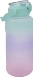 IDEENWELT Sporttrinkflasche 2L grün-blau-rosa