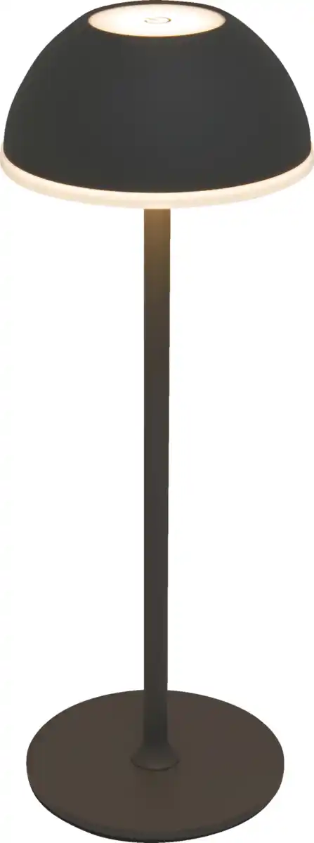 Bild 1 von IDEENWELT Akku-Tischleuchte anthrazit ca. 30 cm