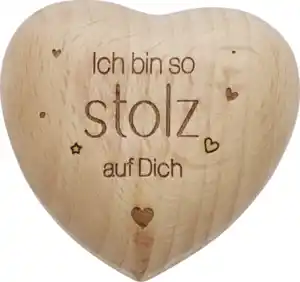 IDEENWELT Holz Herz klein