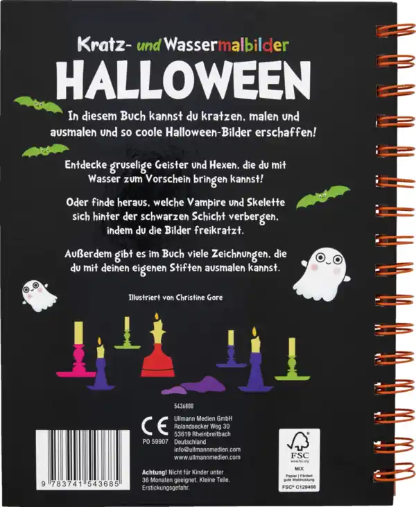 Bild 2 von IDEENWELT Kratz- und Wassermalbuch Halloween
