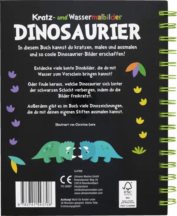 Bild 2 von IDEENWELT Kratz- und Wassermalbuch Dinosaurier