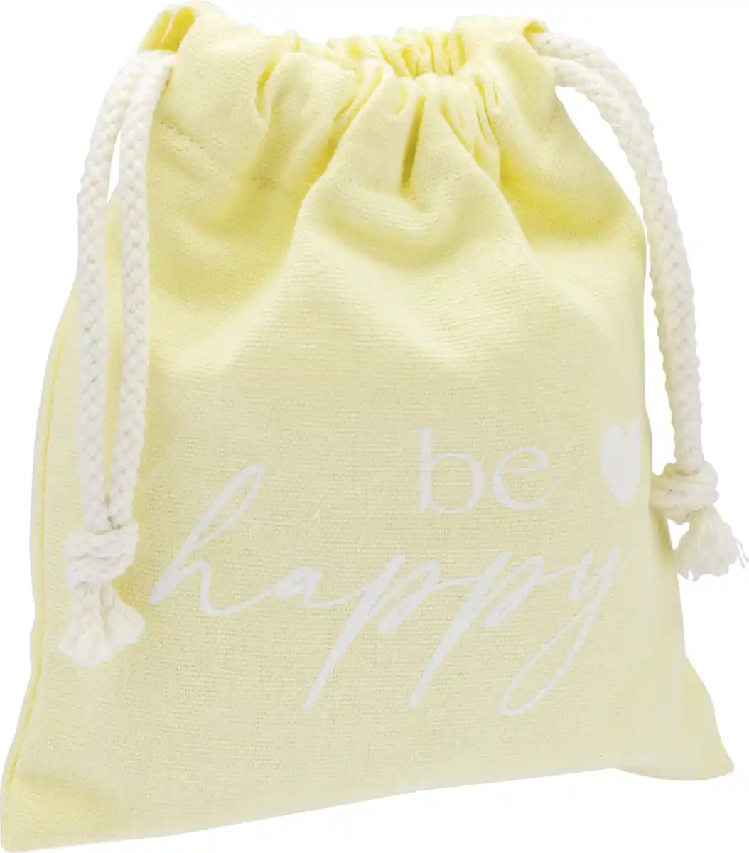 Bild 2 von DEKOWELT Beutel mit Spruch aus Baumwolle