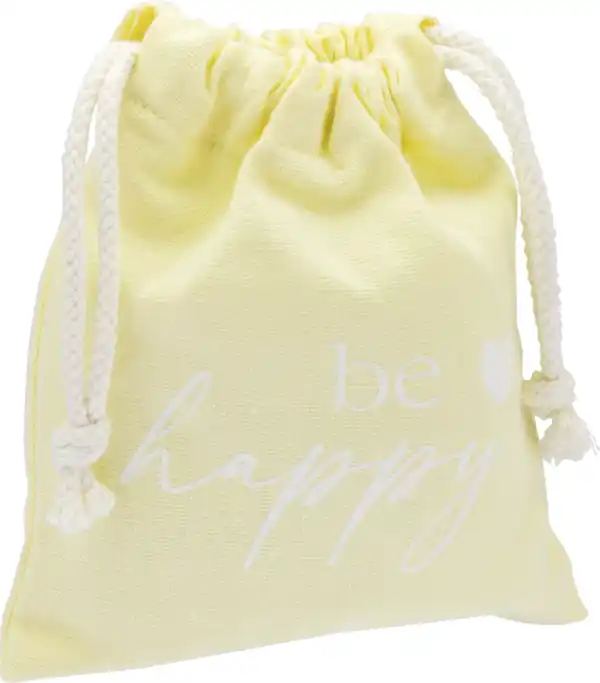 Bild 2 von DEKOWELT Beutel mit Spruch aus Baumwolle