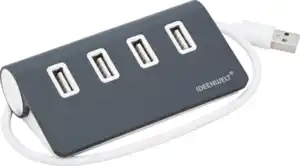 IDEENWELT USB-Hub mit 4 USB 2.0 Ports