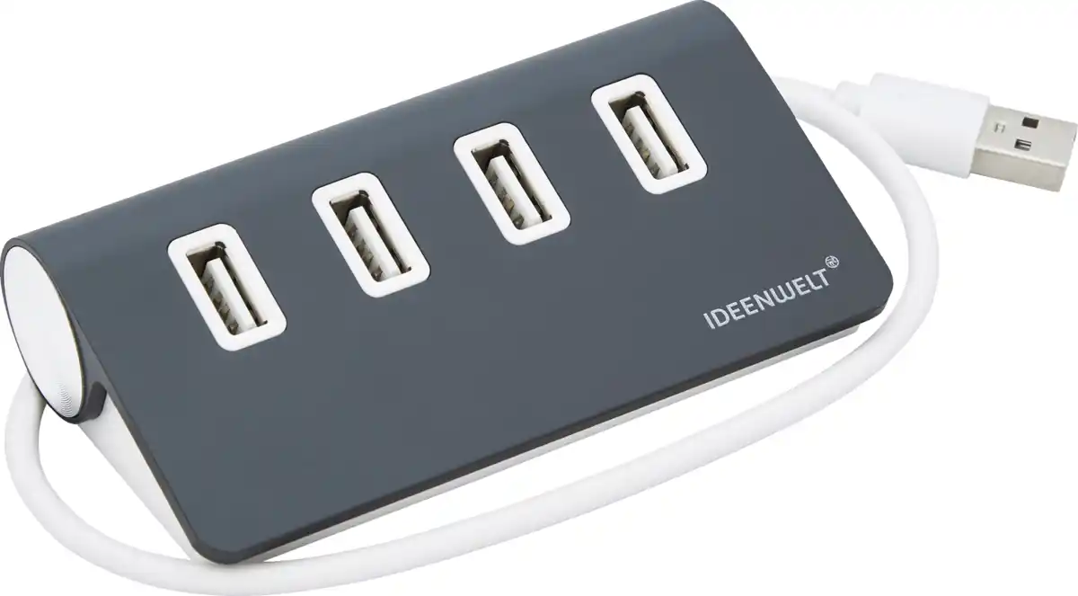 Bild 1 von IDEENWELT USB-Hub mit 4 USB 2.0 Ports