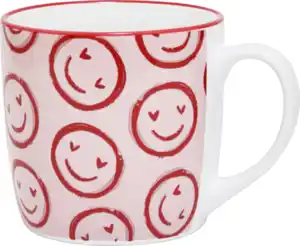 IDEENWELT Tasse Smiley/Herz, 350 ml
