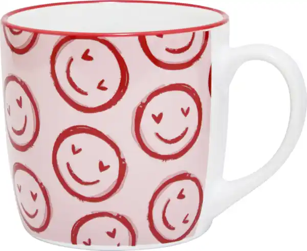 Bild 1 von IDEENWELT Tasse Smiley/Herz, 350 ml
