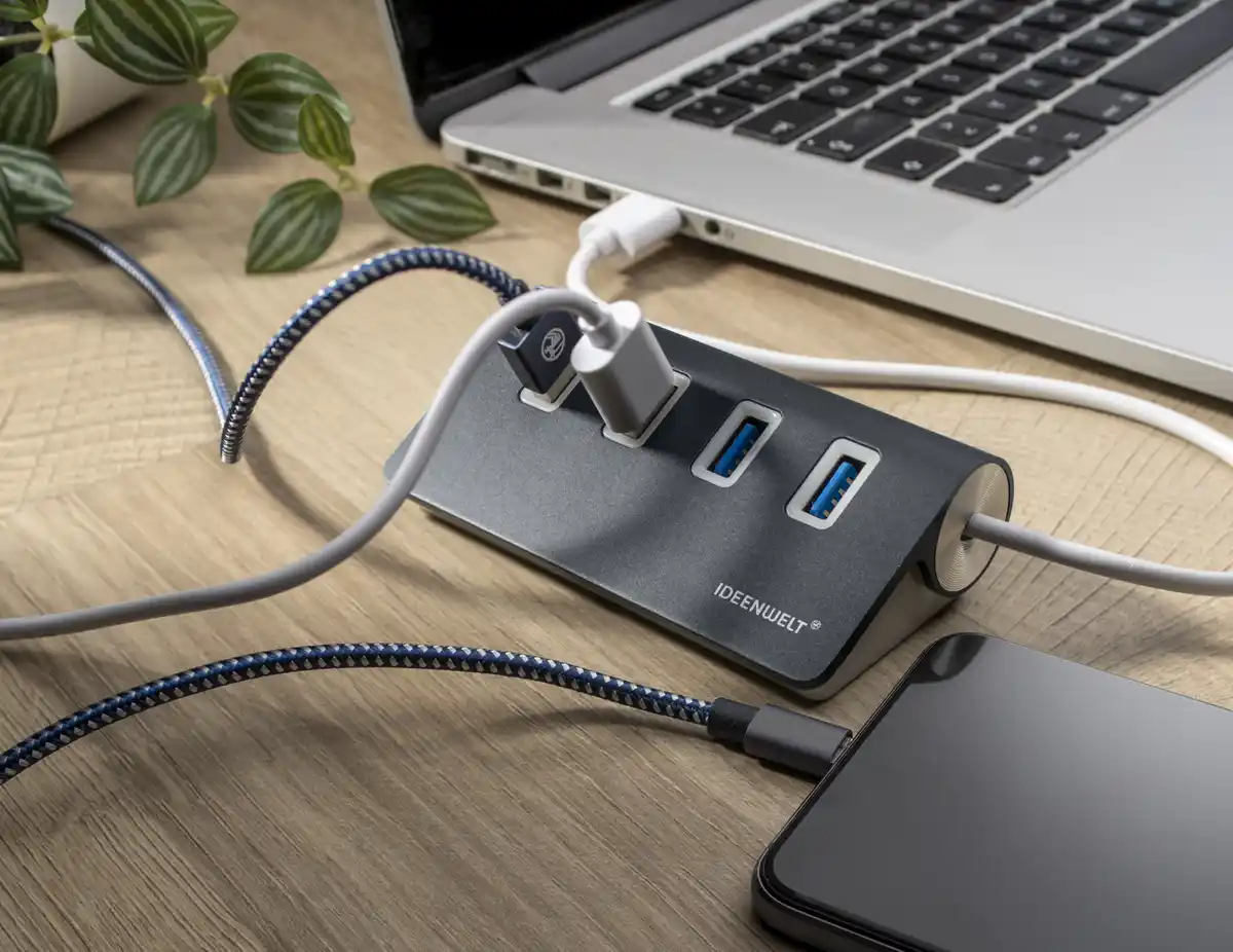 Bild 3 von IDEENWELT USB-Hub mit 4 USB 2.0 Ports