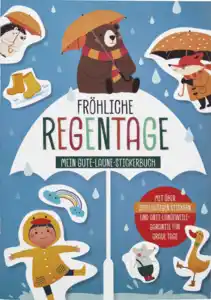 IDEENWELT Stickerbuch Fröhliche Regentage